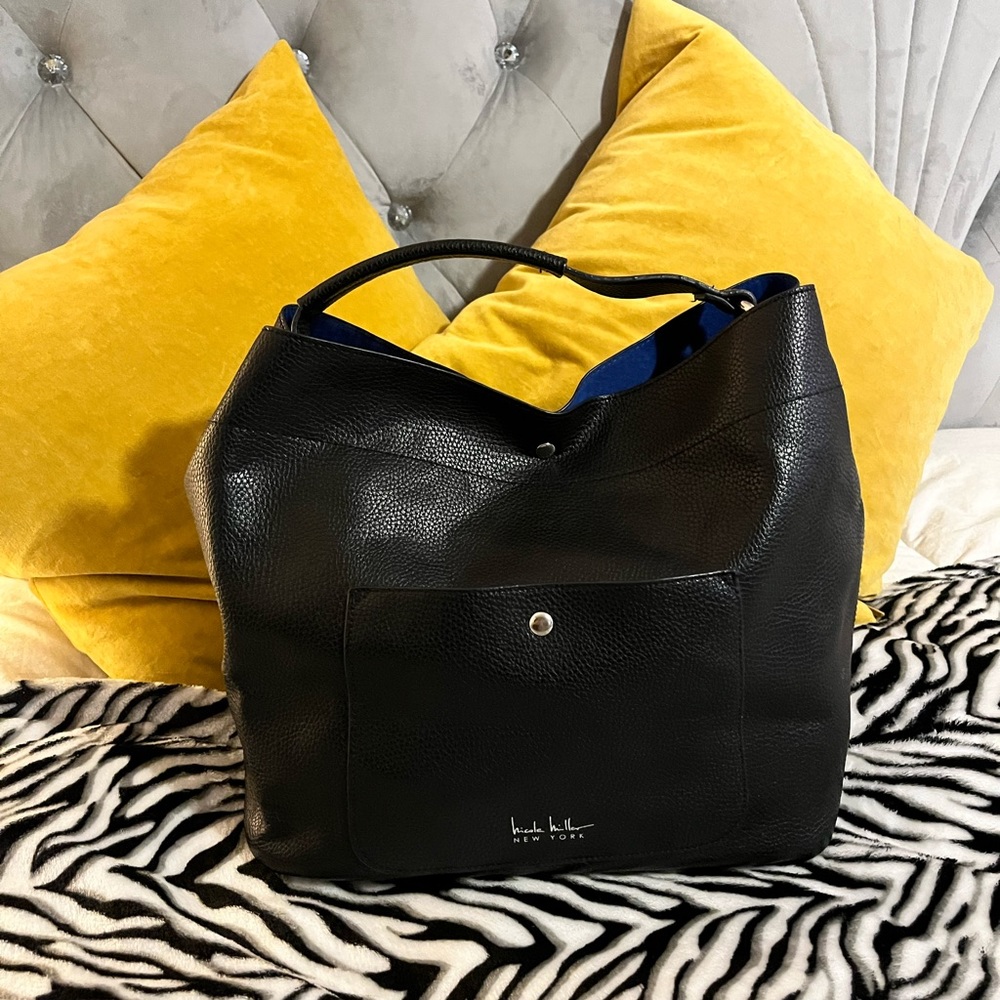 Beautiful vegan leather bag by Nicole Miller